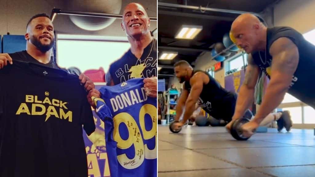 Dwayne Johnson Aaron Donald Ab Workouts