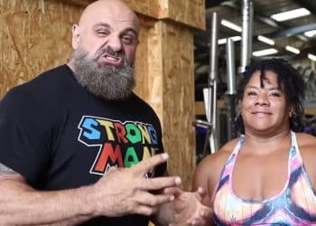 Andrea Thompson Trains With Big Loz