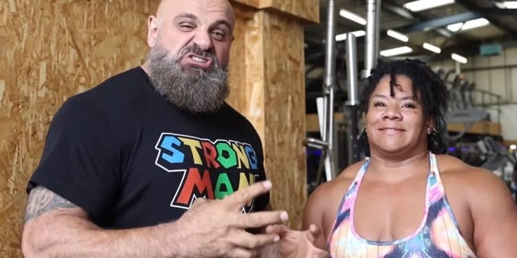 Andrea Thompson Trains With Big Loz