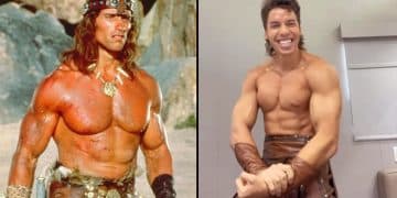 Arnold Schwarzenegger and Joseph Baena