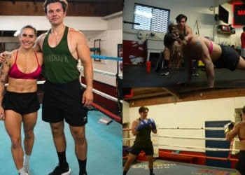 Stefi Cohen and Will Tennyson workout