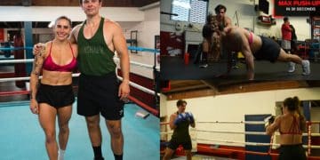 Stefi Cohen and Will Tennyson workout