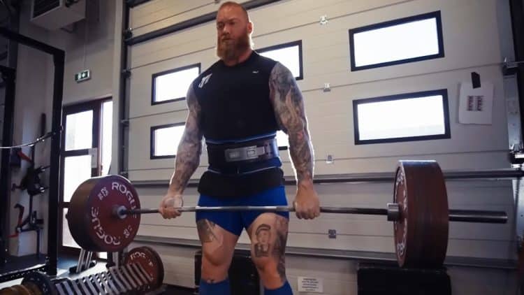 Hafthor Trains For Powerlifting
