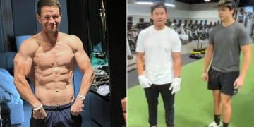 Mark Wahlberg Workout In Gym