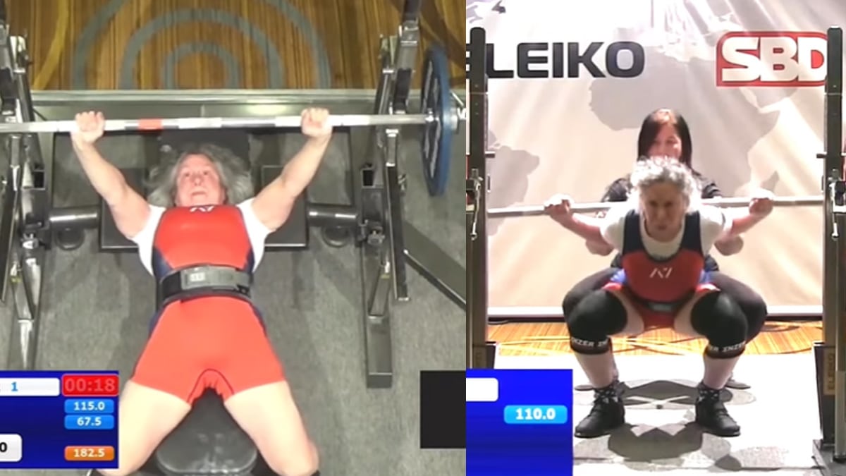 71yo Powerlifter Shelly Stettner (63KG) Sets Four World Records At The