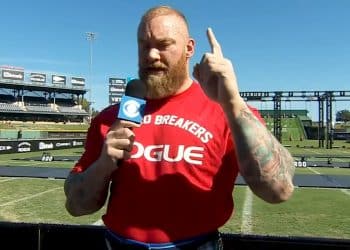 Hafthor Bjornsson Sets 20 Feet 3 Inches Weight Over Bar World Record