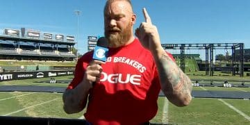 Hafthor Bjornsson Sets 20 Feet 3 Inches Weight Over Bar World Record