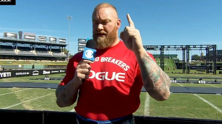 Hafthor Bjornsson Sets 20 Feet 3 Inches Weight Over Bar World Record
