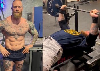 Hafthor Bjornsson Paused Bench Press