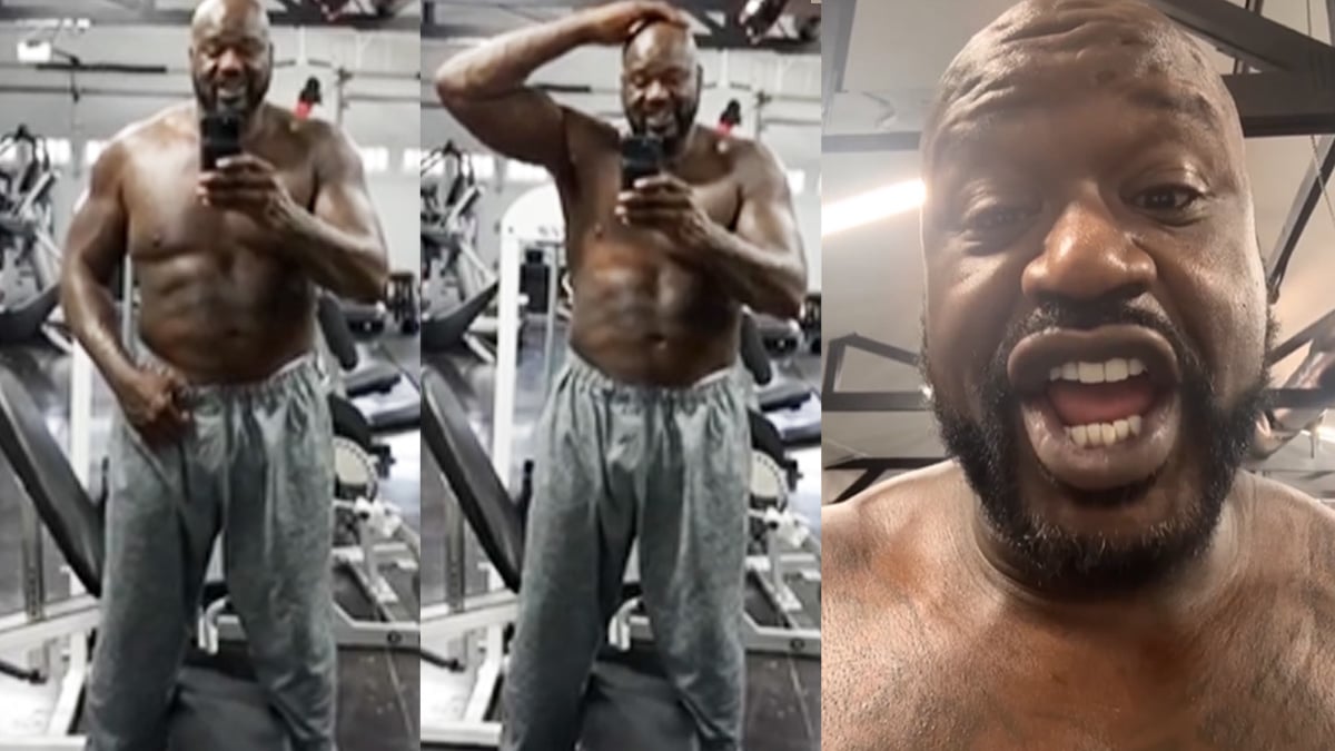 Shaquille O'Neal Shares Physique Update Showing Off Abs Following Workout