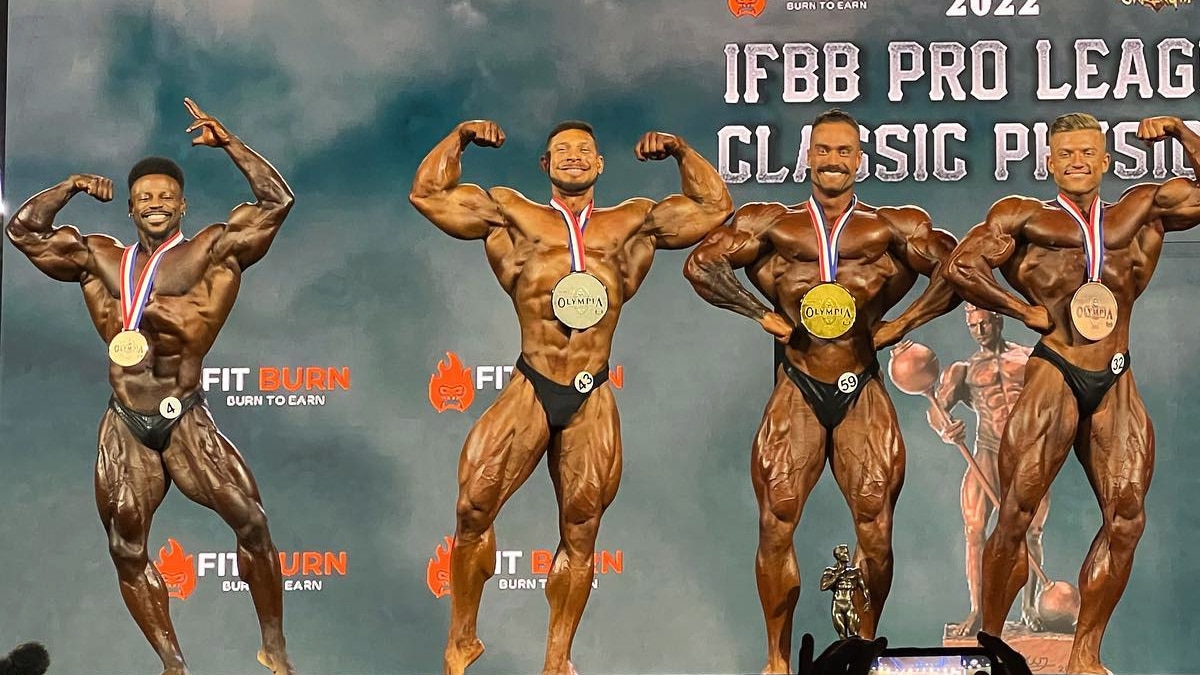 2022 Mr. Olympia Classic Physique Results and Prize Money