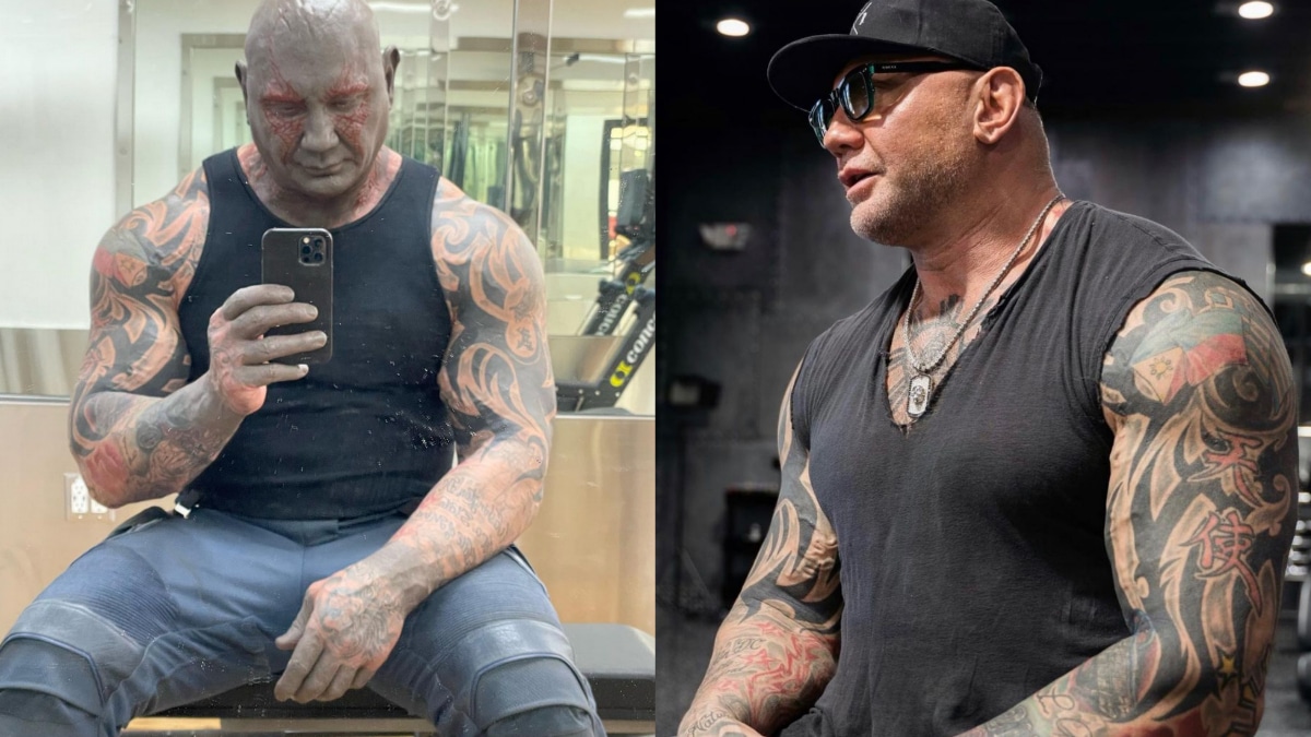 Dave Bautista Shows Off Monstrous Physique In Behind The Scenes Photo From Guardians Of The