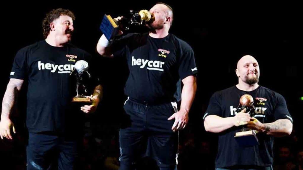 Britains Strongest Man Podium 2023