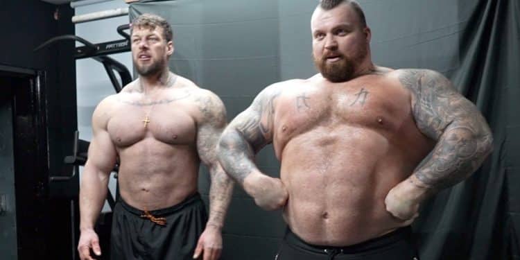 Eddie Hall and Jamie Christian Workout