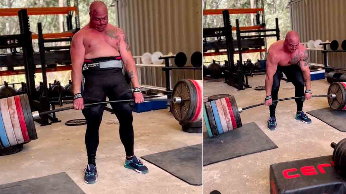 Strongman Mitchell Hooper Sets a 420kg (925.9lb) Raw Deadlift PR In