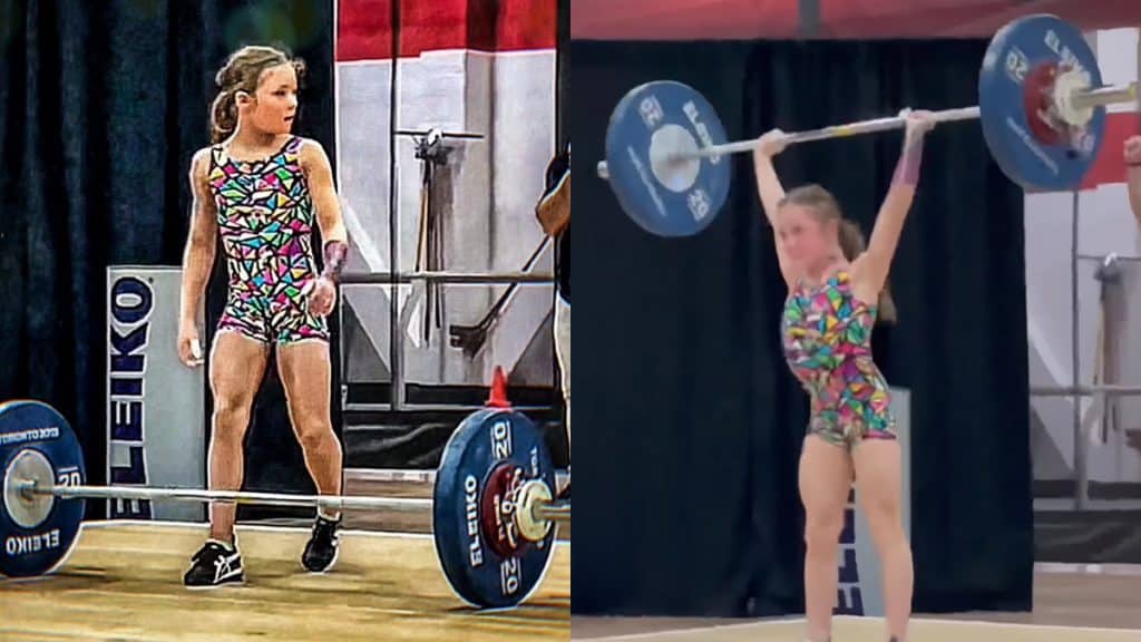 Rory Van Ulft Clean Jerk 2x Her Bodyweight