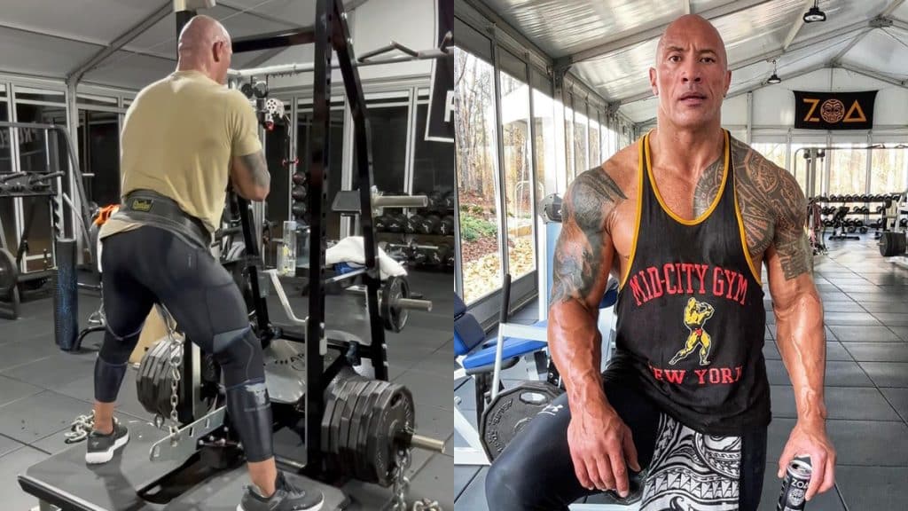The Rock Grueling Late Night Workout