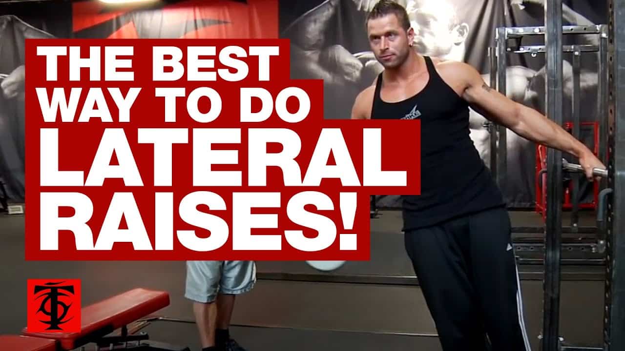 cable kneeling bent lateral raises