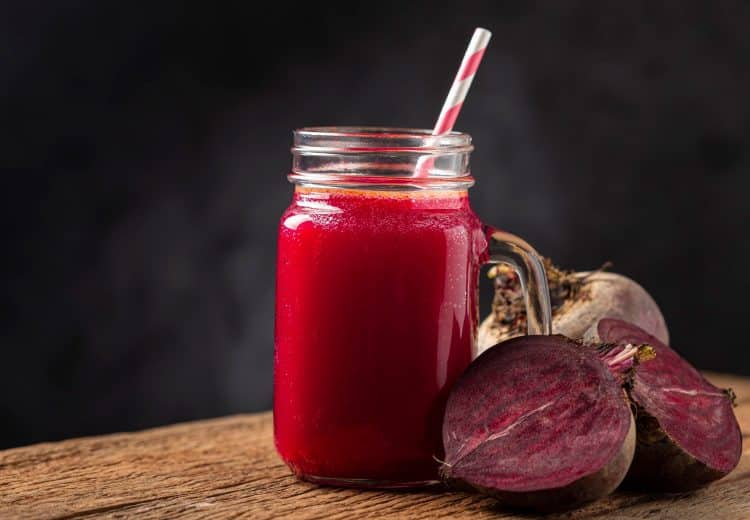 Beet Juice in a Glass