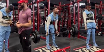 Rapper Blueface Bradley Martyn Over 300 Lb Deadlift
