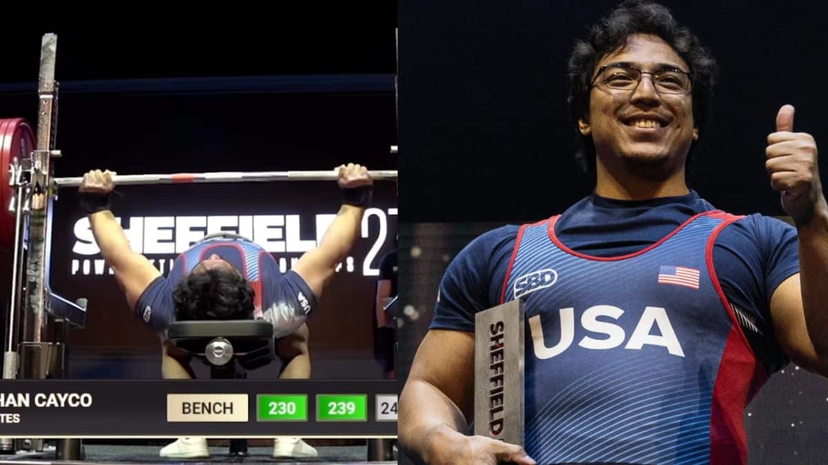 Powerlifter Jonathan Cayco (93KG) Sets Bench Press & Total IPF World
