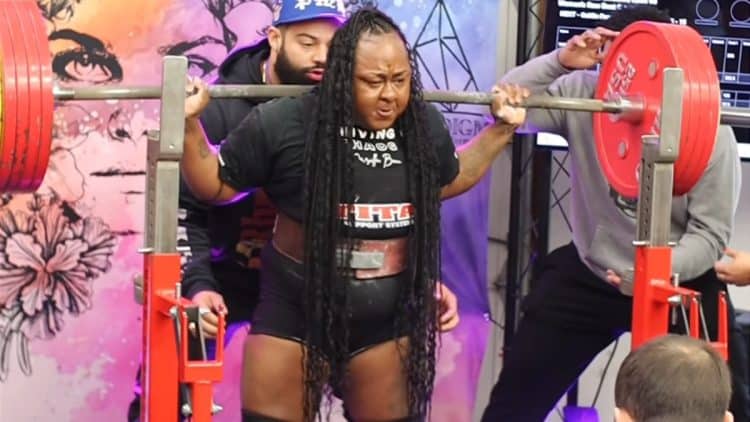 Sherine Marcelle Breaks Raw Squat Record