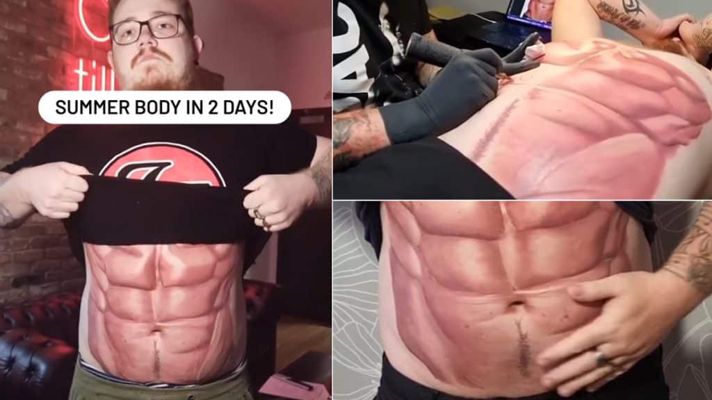 Six Pack Abs Tattoo