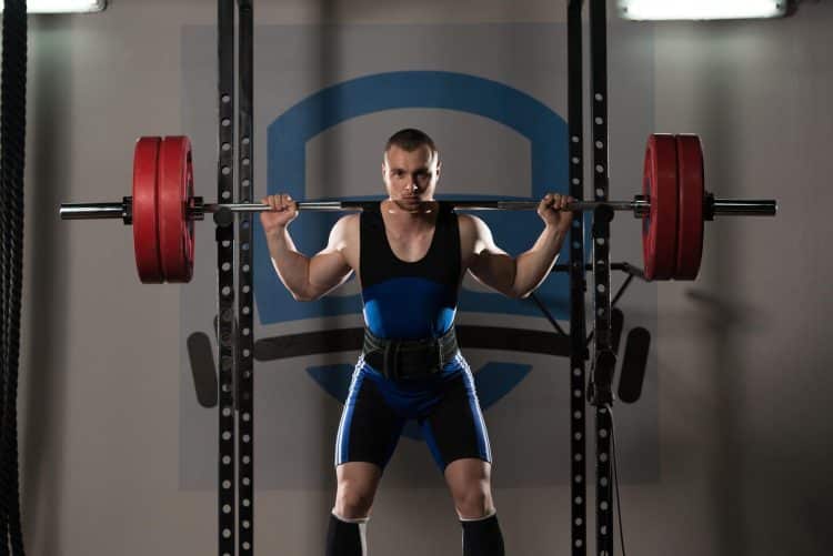 Powerlifter Doing Squats