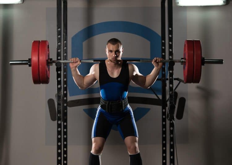 Powerlifter Doing Squats