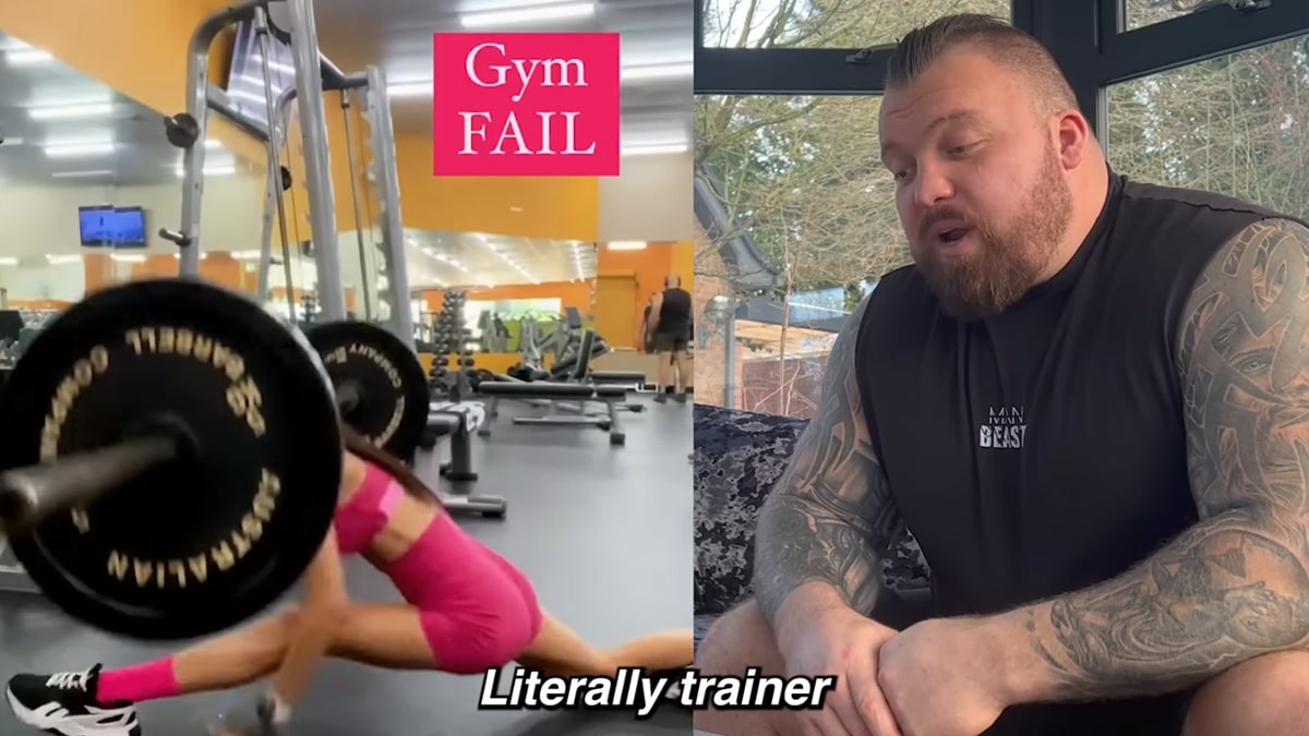 Eddie Hall Reacts to Hilarious Gym Fails: Nearly Crushed Her Head & Died  – Fitness Volt