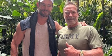 Chris Hemsworth Training With Schwarzenegger