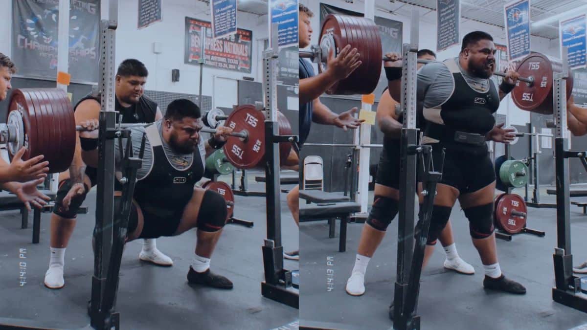 Powerlifter Jesus Olivares Smashes 435-kg (960-lb) Raw Squat Two-Rep PR ...