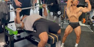 Larry Wheels Crush Bench Press