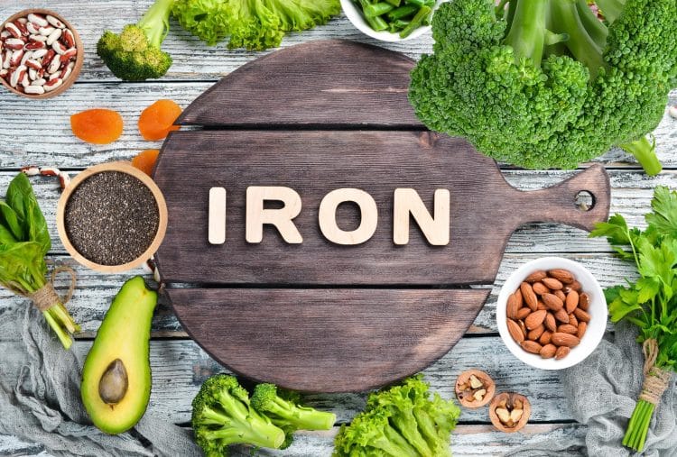 Food Containing Natural Iron