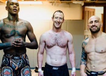 Mark Zuckerberg, Israel Adesanya, Alexander Volkanovski