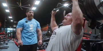 Flex Lewis Trains Mitchell Hooper