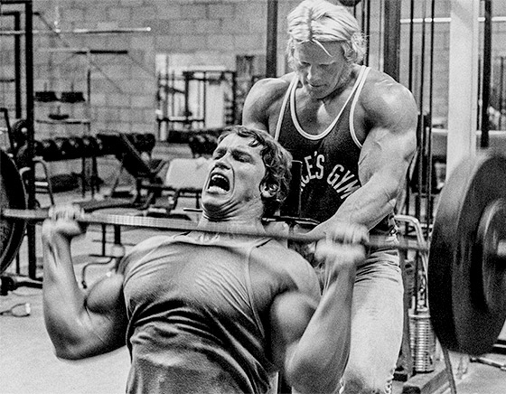 Arnold Doing Workout