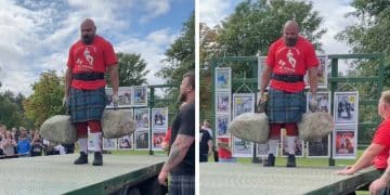 Laurence Shahlaei New Dinnie Stone Carry