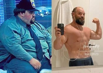 Big Show transformed body with WWE legend going from 36-stone