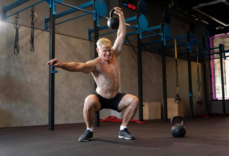Man Doing CrossFit Workout