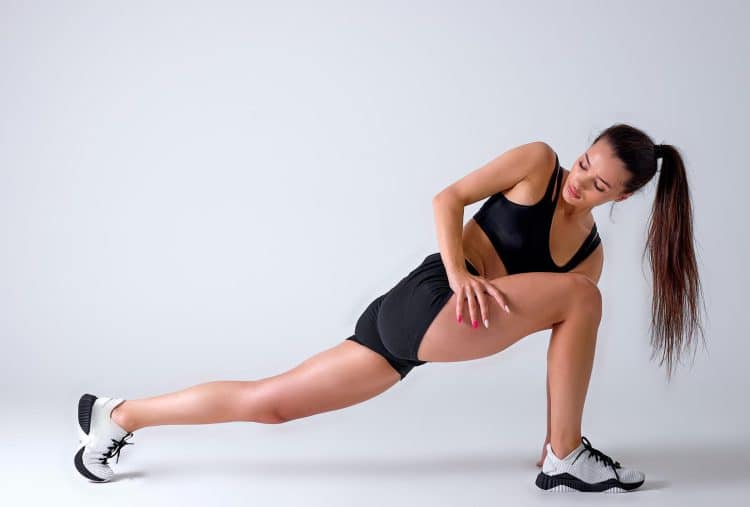 Woman Doing Lunges Exercises
