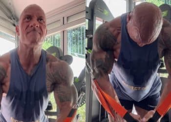 Dwayne 'The Rock' Johnson Crushes a Brutal Ab Wheel Rollout Workout With  NFL Player Aaron Donald – Fitness Volt