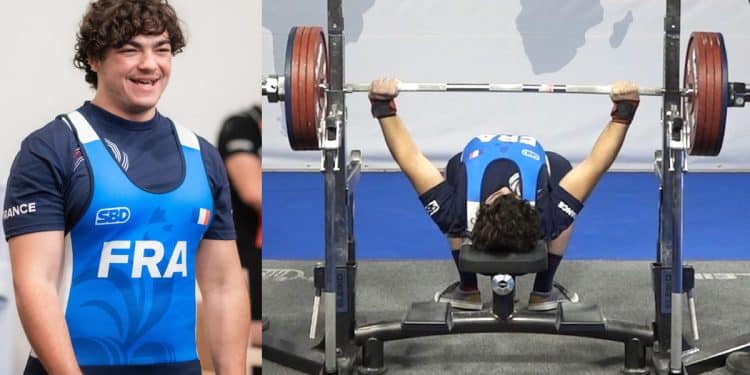 Malik Bernoussi Triolet Bench Press World Record