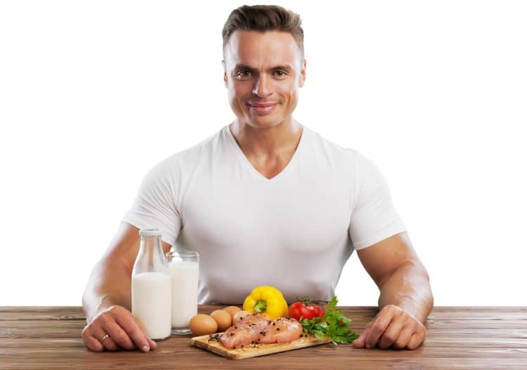 Man Eating A Healthy Food After Workout