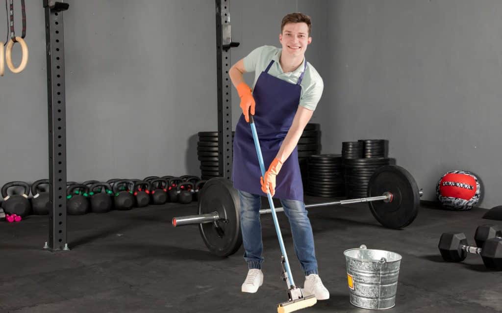 Cleaning Stall Mats In Gym