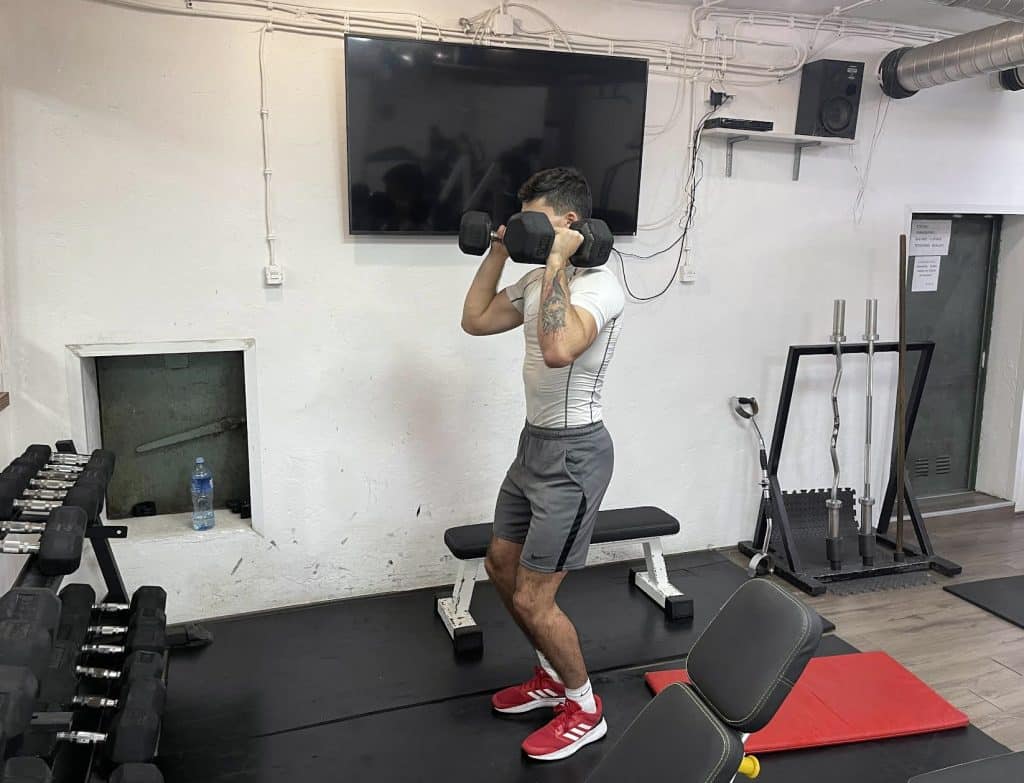 Dumbbell Push Press Strengthen Deltoids and Build Power