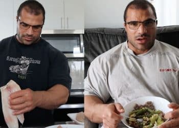 Hassan Mostafa Eating 2023 Olympia