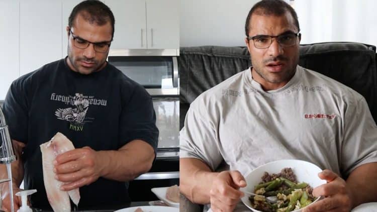 Hassan Mostafa Eating 2023 Olympia