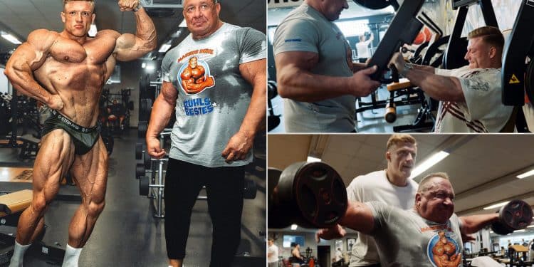 Urs Kalecinski Trains Chest With Markus Ruhl