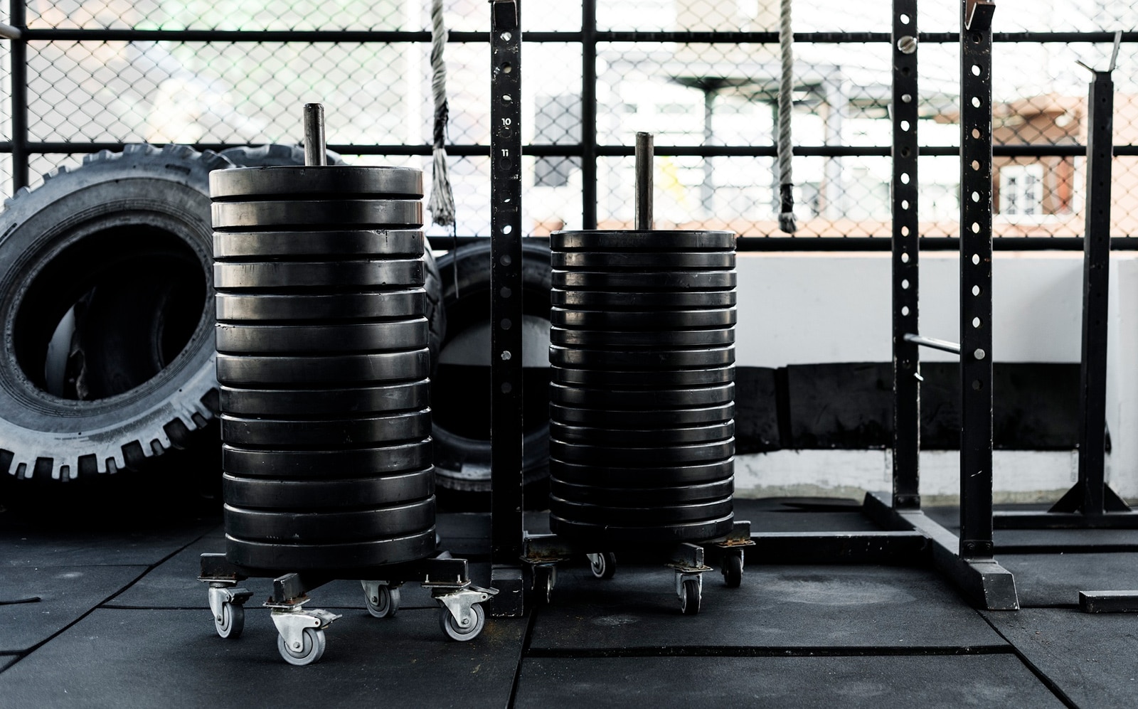 Diy plate rack discount gym